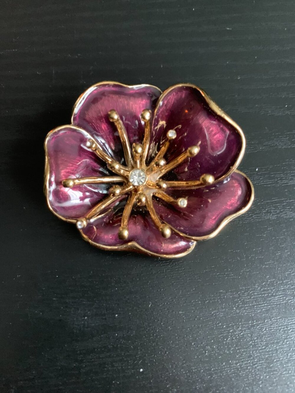 Monet Flower Brooch